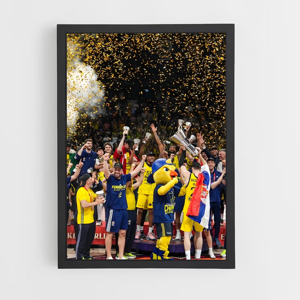 Poster Victoire Suédoise – affiche Basketball (vue 2)